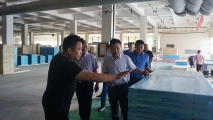 安徽省工商聯(lián)與建材商會領(lǐng)導蒞臨林邦門業(yè)考察指導，共促安徽建材行業(yè)高質(zhì)量發(fā)展